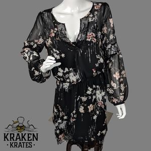 Sheer Black Dress by White House Black Market - 8